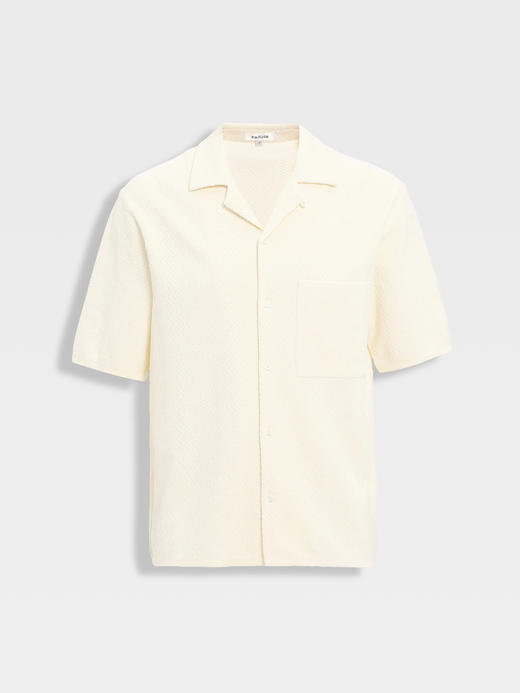 callisto安哥拉米色海岛棉混纺提花外套 商品图0