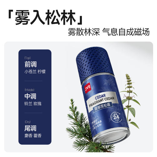 杰威尔止汗露腋下止汗滚珠走珠腋窝去异味除汗臭干爽香体露男 商品图1