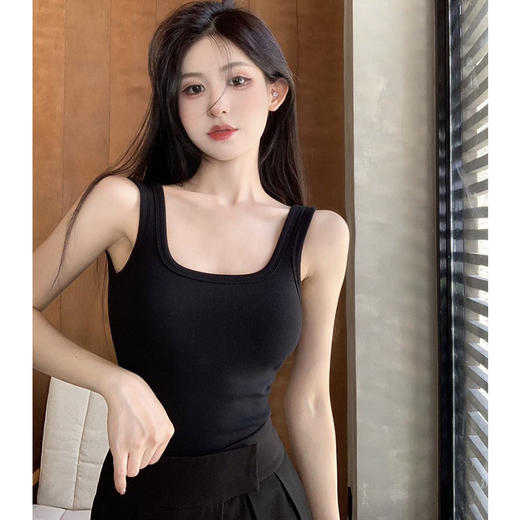 【纯欲辣妹风❗️美背吊带背心】可盐可甜单穿内搭都好看，包裹不束缚，怎么搭都好看～，面料舒适贴身显瘦，修身打底上衣小吊带L 商品图3