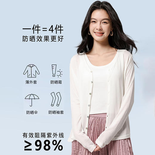 澄鱼生活天丝清风开衫 丝滑柔软的触感上身超显气质 商品图10