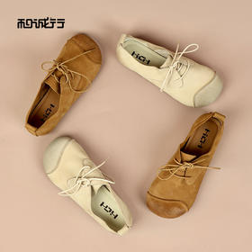 和诚行2026春季新款复古英伦风系带韩版百搭女式休闲鞋0810278
