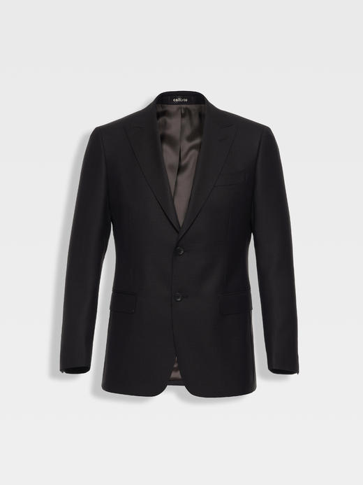 callisto咖色绵羊毛混纺西服 商品图0