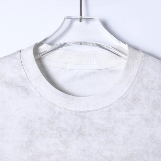 SDSA男装2026新款潮牌灰白渐变短袖t恤拼接层次宽松半袖上衣 商品图5