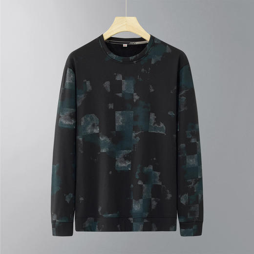 【DSK】大依优型大码男装春季百搭卫衣潮流透气圆领长袖T恤打底衫 商品图1