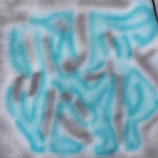 SDSA男装2026新款重磅做旧扎染短袖T恤蓝灰涂鸦设计感圆领上衣 商品图2