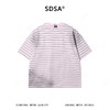 9777SDSA男装2026新款休闲圆领T恤印花撞色短袖春夏百搭条纹清新风 商品缩略图4
