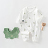 婴儿连体衣宝宝新生儿无骨春秋纯棉哈衣男女宝宝婴幼儿送围嘴爬服 商品缩略图1
