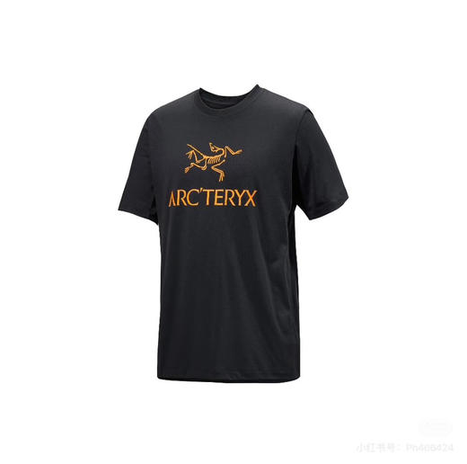 鸟家 Arc'word Logo 黑金字母印花圆领短袖T恤 商品图6