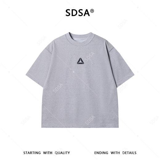 9727SDSA男装2026新款简约短袖印花夏季设计师凉感立体钢印T恤圆领 商品图1
