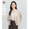 「高货xg」全新升级【铂金会员257/天猫339/差价82】(05448)洛诗琳新款苎麻衬衫外套2026春季显瘦小立领荷叶边短上衣 商品缩略图2
