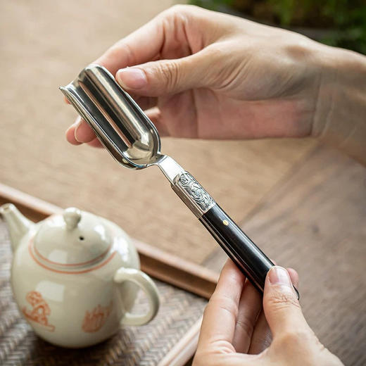 不锈钢紫光檀B15茶勺 商品图0