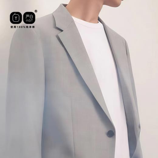 闭眼入2件装！！！重磅250G严白小白T    32支双面纱线情侣长绒棉长袖 商品图5