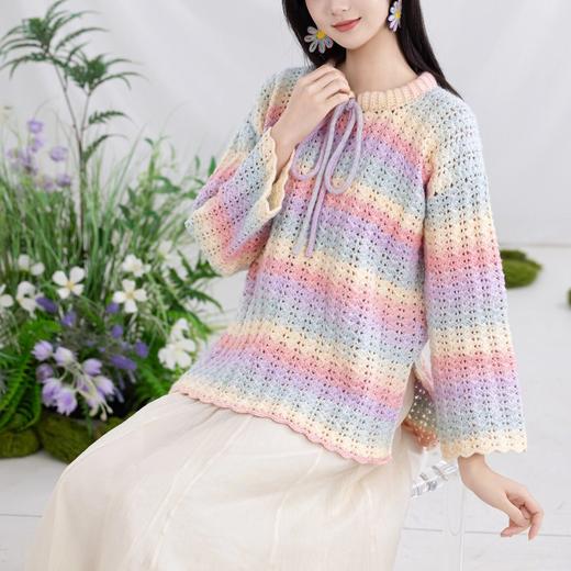 苏苏姐家茉莉海棠上衣手工diy编织钩针印象雾羽毛线团衣服材料包 商品图1