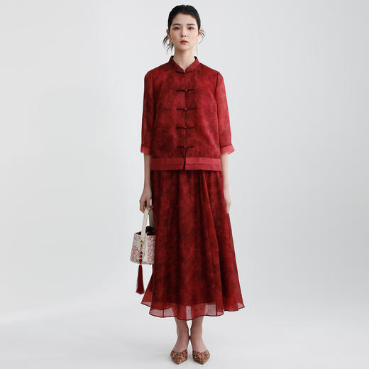 戴布拉芬丝绸上衣L29B156 商品图0