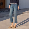 半身缘女裤 春季舒适百搭九分烟管牛仔裤261202M30120187 商品缩略图2