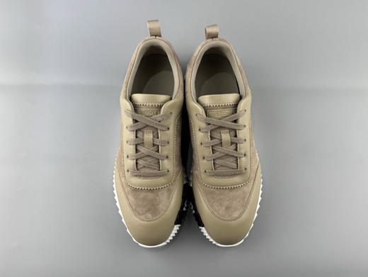 春季特惠💰650 纯原版本 # HERMES 爱马仕 Bouncing KHEA运动鞋 绒面革 圆头系带 平底 跑鞋 低帮 生活休闲鞋 男女同款 商品图7