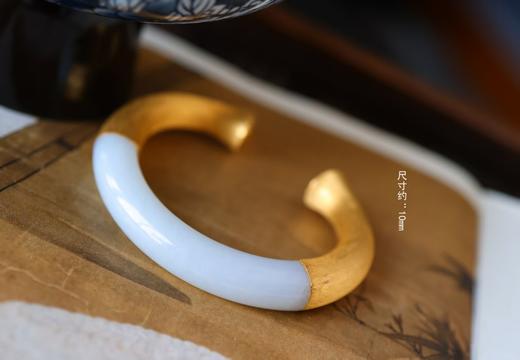 玉骨凝脂 极品俄白和田玉手镯 JD 商品图5