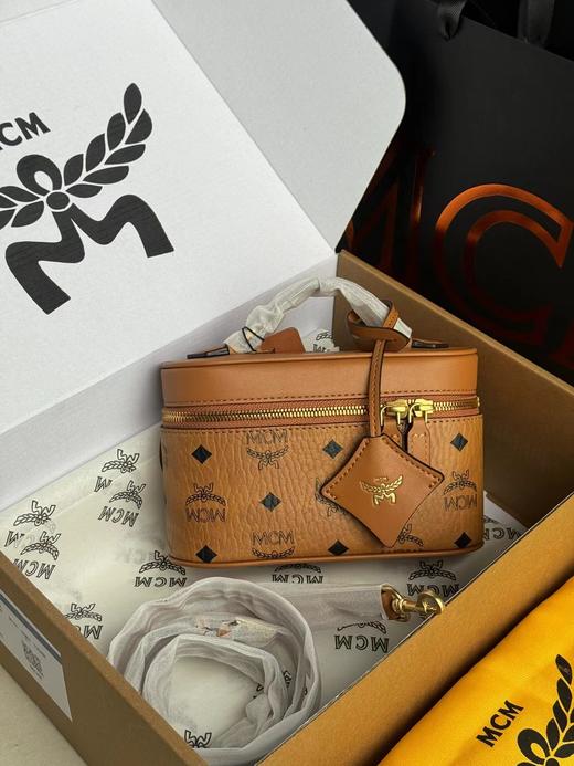 F022702新款复古棕调老花温柔干邑色盒子包 商品图0