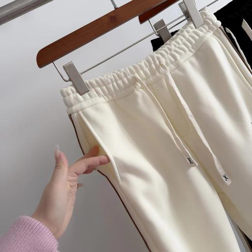 F022739早春抽绳设计卫裤宽松直筒裤拖地长裤 商品图14