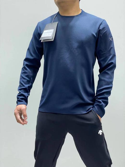 F022749城市机能户外长袖圆领T恤休闲长袖袖臂贴袋卫衣 商品图5