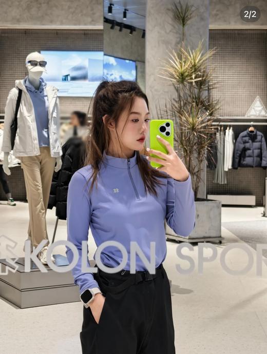 一店k （代工厂订单！）26ss早春新款！哇塞！也太显瘦了吧！轻轻松松掉肉10斤！微拉绒面料巨巨巨舒服😌！小树户外休闲女士半拉链长袖运动T恤 超绝弹力显瘦内搭！ 商品图2