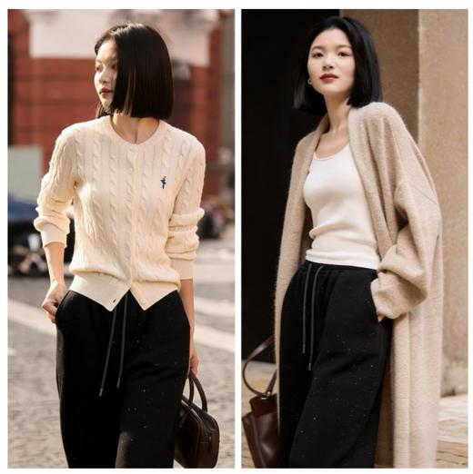 LONGNFAIR·银河细闪连帽卫衣裤系列，细闪光毛呢面料，自带闪耀星河的运动风单品【3-7天发货，周末顺延】 商品图5