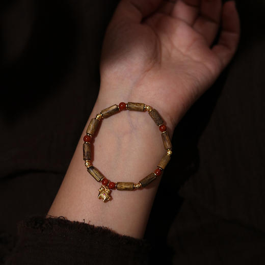 寻山隐 海南奇楠沉香手串/无事牌 ，文玩国风美人、君子的风雅首饰，多款可选 商品图2