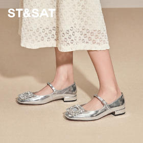 星期六甜美钻扣粗跟玛丽珍SSD3111485