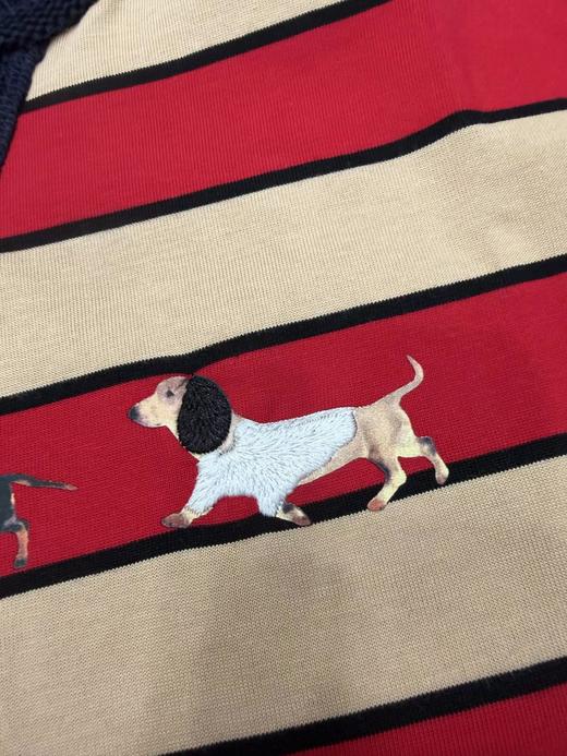 F022720设计师款复古萌趣红条纹上衣长袖T恤 商品图11