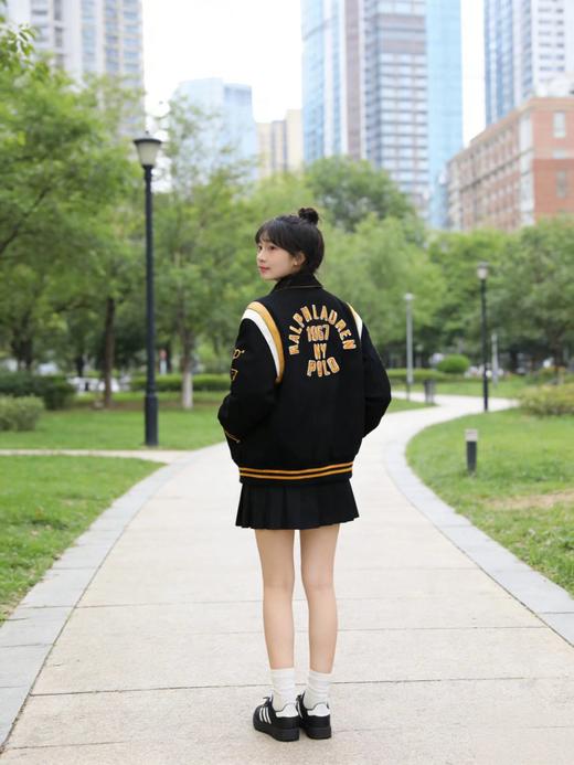 F022745复古拼色翻领秀款棒球服外套男女同款 商品图11