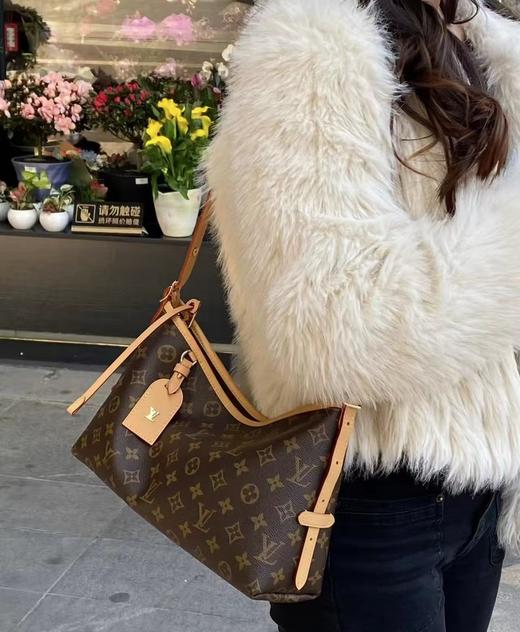 F022778女士单肩包carryall横版棕色老花腋下包 商品图9