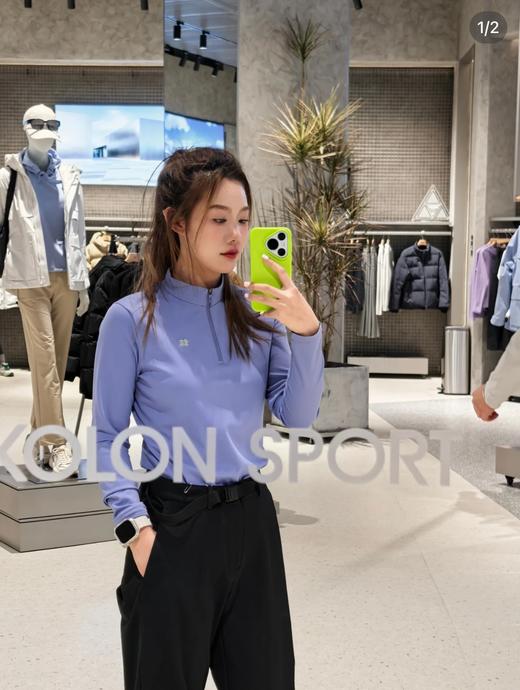 一店k （代工厂订单！）26ss早春新款！哇塞！也太显瘦了吧！轻轻松松掉肉10斤！微拉绒面料巨巨巨舒服😌！小树户外休闲女士半拉链长袖运动T恤 超绝弹力显瘦内搭！ 商品图8