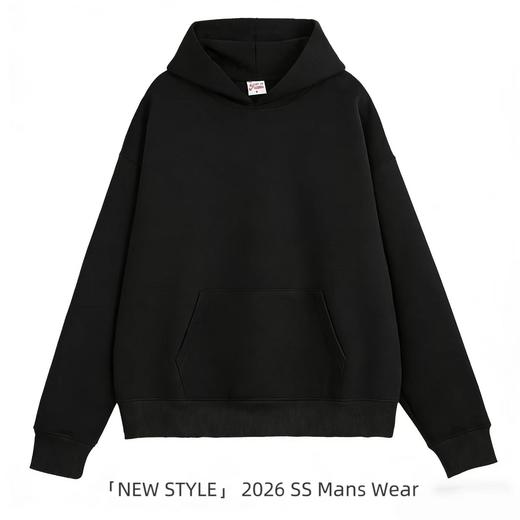 【智感连帽卫衣】400g男士2026春新品连帽套头卫衣套装上衣松弛老钱风减压无龄款 商品图6