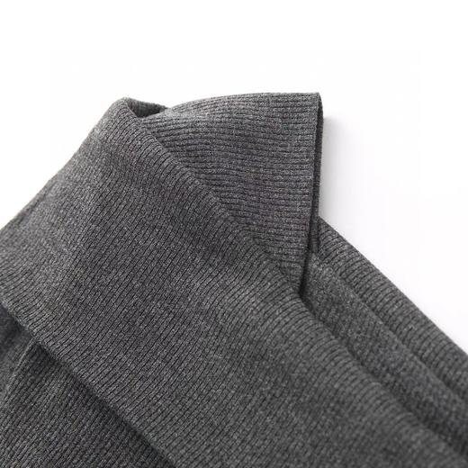 F022798春季新款长袖简约T恤套头上衣一字肩修身针织衫 商品图12