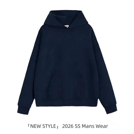 【智感连帽卫衣】400g男士2026春新品连帽套头卫衣套装上衣松弛老钱风减压无龄款 商品图7