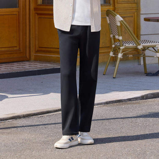 半身缘男裤 春季日常休闲百搭小直筒休闲裤261101U17730250 商品图3