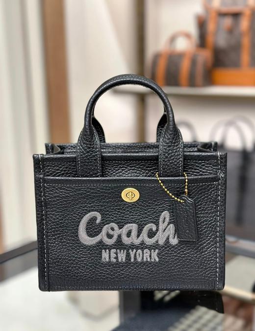 到手价2080元 COACH专柜款 cargo mini鹅卵石牛皮托特tote 可手提可斜挎、尺寸：20*15*11cm  美国代购，无中文标签，介意慎拍 商品图4