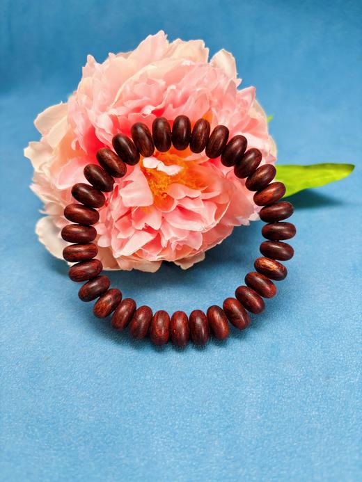 【海南降真算盘珠单圈手串】十亩香  宽1.2cm 厚6mm | 大梦香堂 商品图0