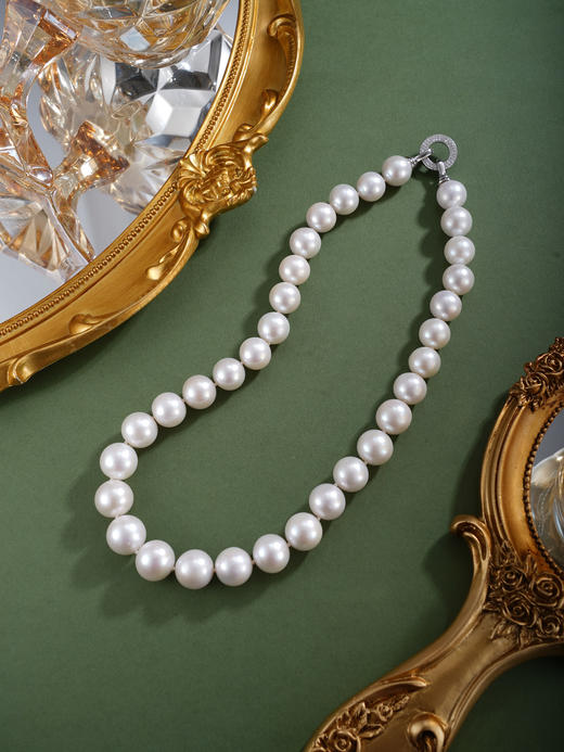 子佩集【一生珠诺】银S925珍珠惜王妃项链【AYXL001】超大白2602 商品图5