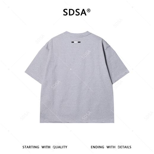 9727SDSA男装2026新款简约短袖印花夏季设计师凉感立体钢印T恤圆领 商品图5