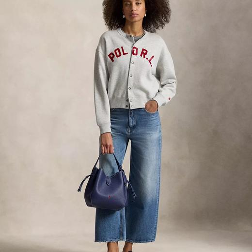 点此购买 拉夫战马春秋季女士字母植绒开衫卫衣外套 mp 340983 商品图6