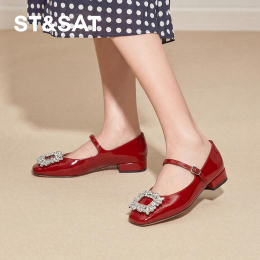 星期六甜美钻扣粗跟玛丽珍SSD3111485 商品图6