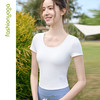 FC16301美背蕾丝瑜伽短袖 商品缩略图9