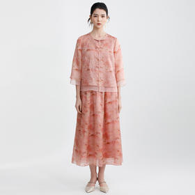 戴布拉芬丝绸上衣L29B111