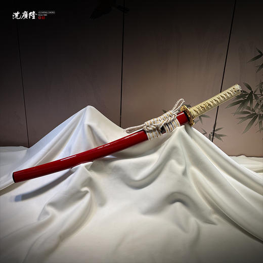 赤金中款 传统刀剑 沈广隆刀剑 武士 未开刃 商品图1
