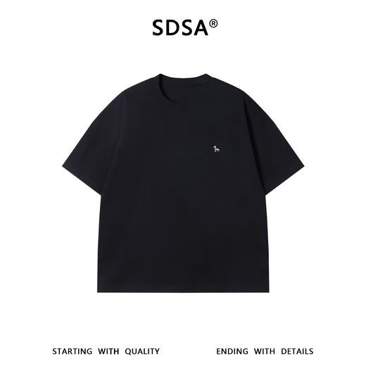 9720SDSA男装2026新款夏季情侣短袖小马刺绣圆领男装设计师宽松T恤 商品图1