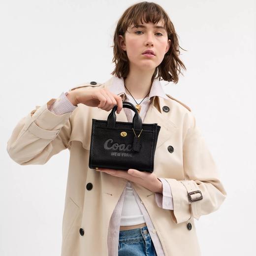 到手价2080元 COACH专柜款 cargo mini鹅卵石牛皮托特tote 可手提可斜挎、尺寸：20*15*11cm  美国代购，无中文标签，介意慎拍 商品图2