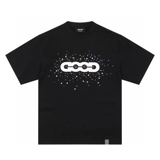 F0227100老白同款假日缤纷糖果宝石猫眼石情侣圆领短袖T恤 商品图6