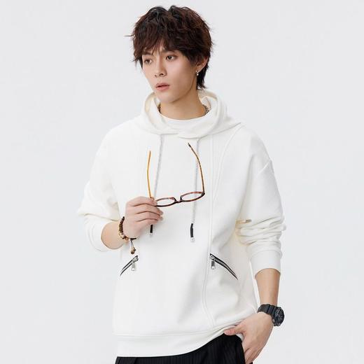 【DSL】大依优型大码男装连帽卫衣简约休闲百搭运动长袖加肥加大码上衣 商品图1