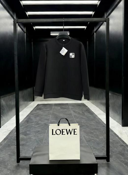 F022701胸前刺绣logo两色情侣款圆领卫衣 商品图6